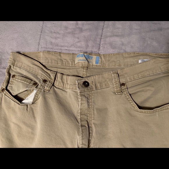 wrangler authentics men's premium flex straight leg stretch jean